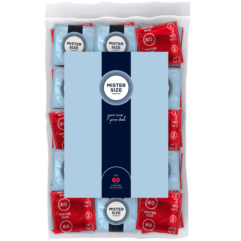 Mister Size Condones XL 60mm - Pack 100 Unidades