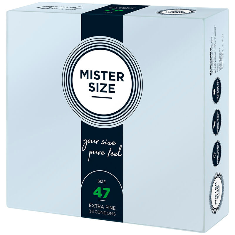 Mister Size Preservativos XS 47mm - Pack 36 Unidades