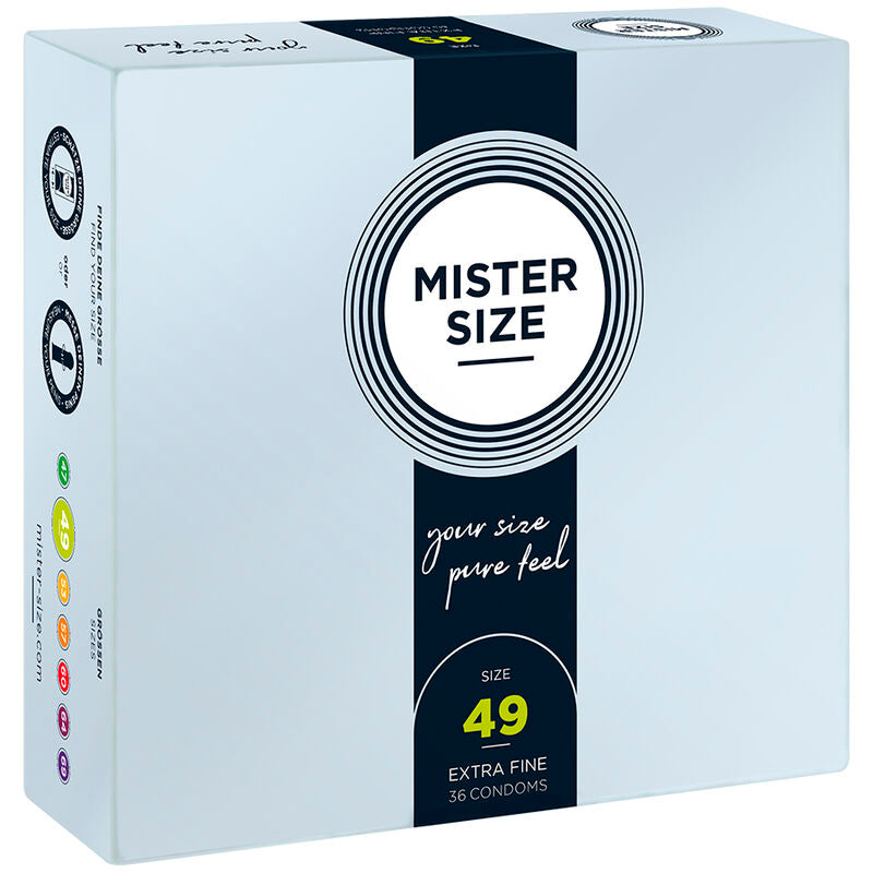Mister Size Preservativos Tamaño S 49mm - Pack 36 Unidades