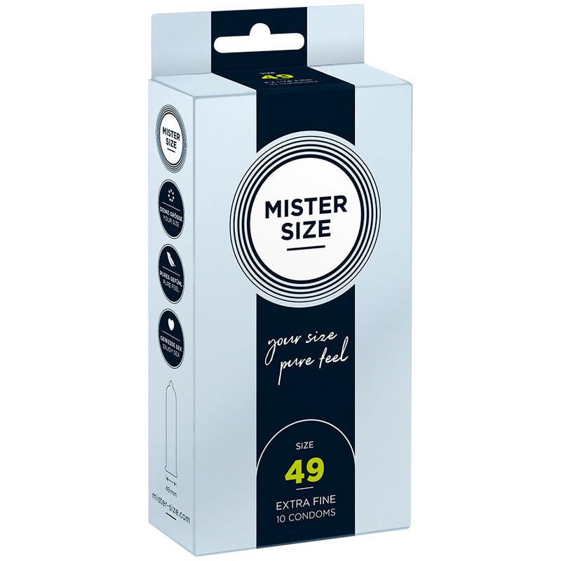 Mister Size Preservativo Talla S 49 mm - Pack 10 Unidades