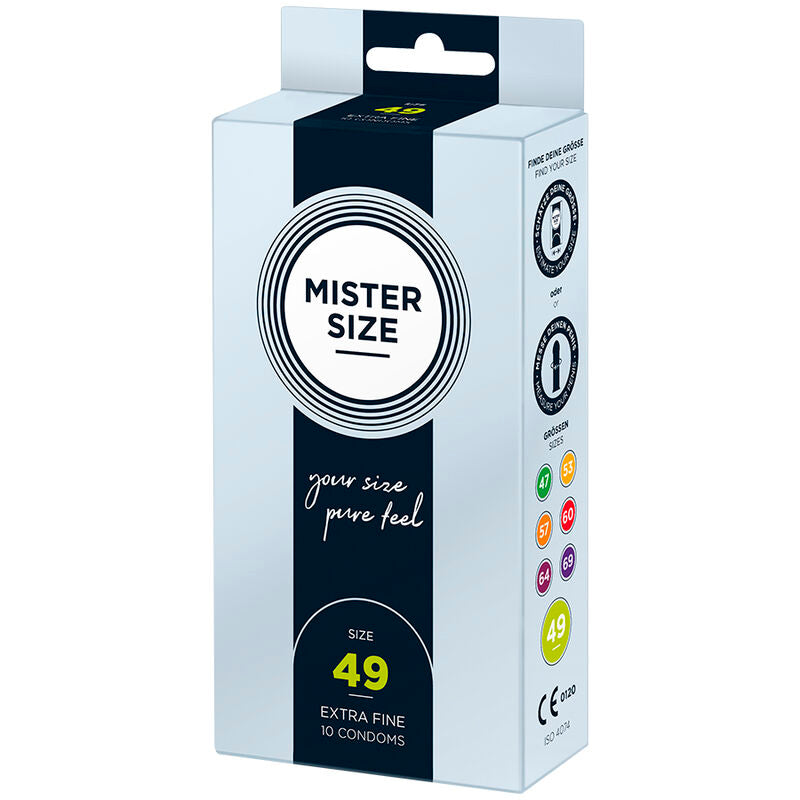 Mister Size Preservativo Talla S 49 mm - Pack 10 Unidades