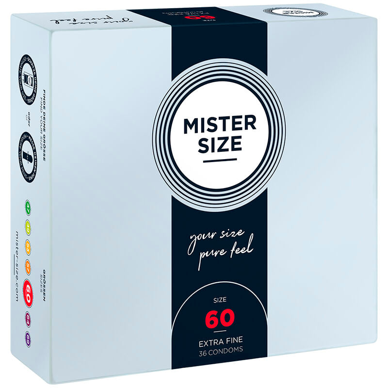 Mister Size Condón XL 60mm - Pack 36 Unidades