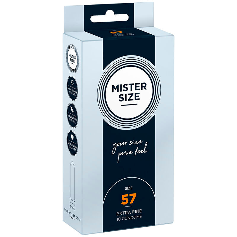 Mister Size Condom L 57mm - Pack 10 Unidades