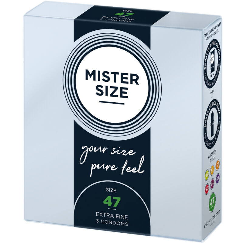 Mister Size Preservativos Talla XS 47 mm - Pack 3 Unidades