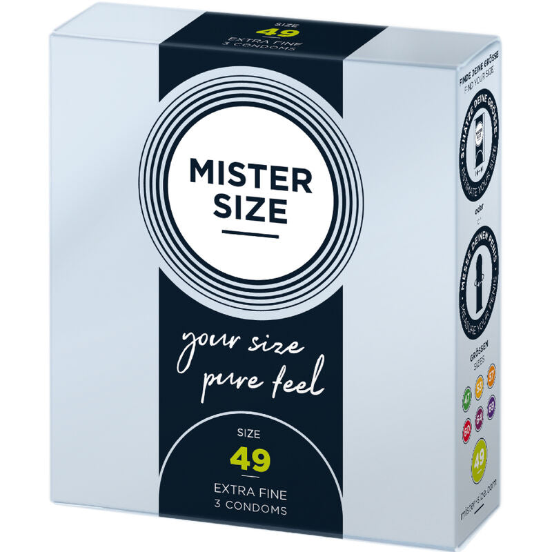 Mister Size Preservativo Talla S 49 mm - Pack 3 Unidades