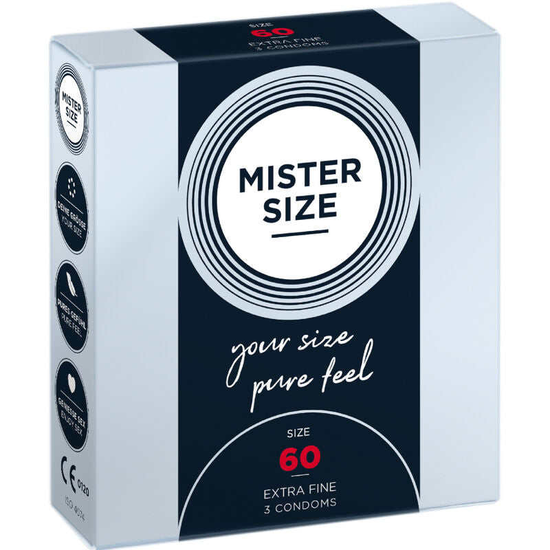 Mister Size Preservativo XL 60 mm - Pack 3 Unidades