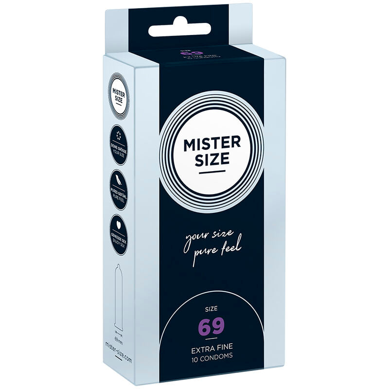 Mister Size Preservativos XXXL 69 mm - Pack 10 Unidades