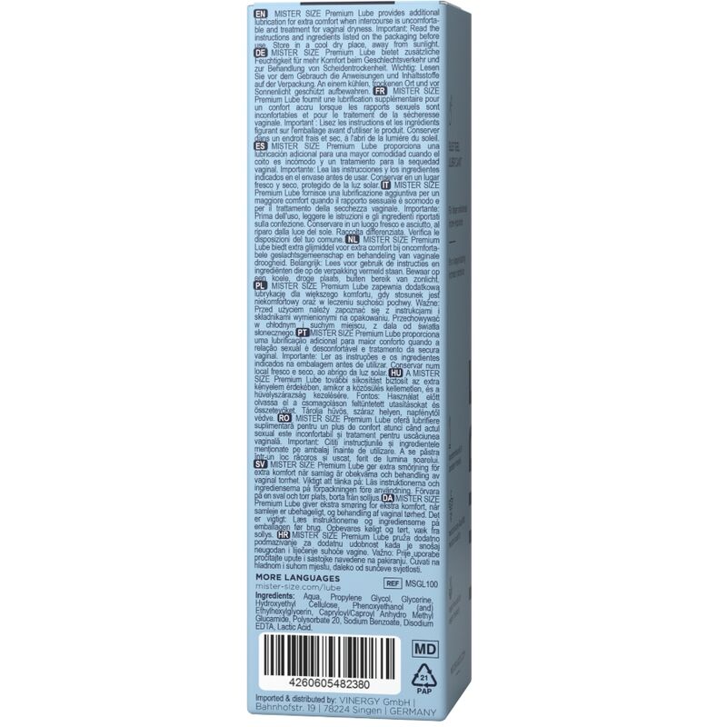Mister Size Premium Lubricant 100 ml