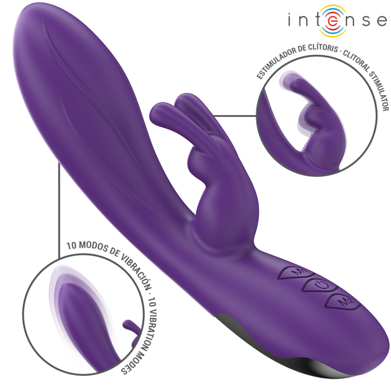 Intense Randall Rabbit Vibrator 10 Vibraciones Púrpura
