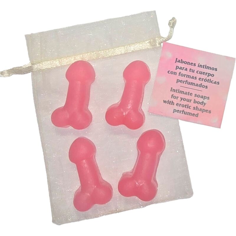 Diablo Picante - Pack 4 Mini Jabones Perfumados Rosa