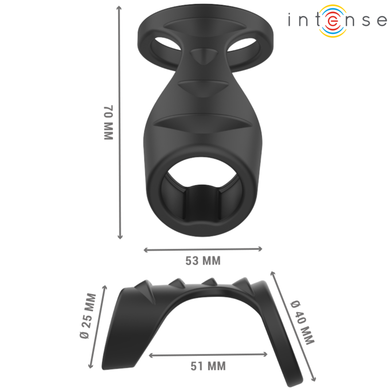 Anillo Peniano Doble de Silicona Theo - Intense For Him