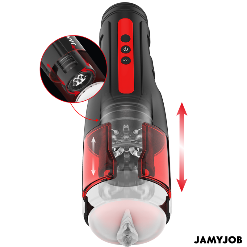 JAMYJOB Cyclone - Masturbador Automático con 10 Modos de Rotación y Empuje
