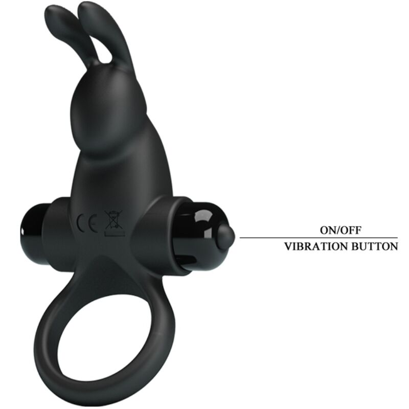 Pretty Love Vibrating Ring + Rabbit Clitoris Stimulator 10 Vibrations