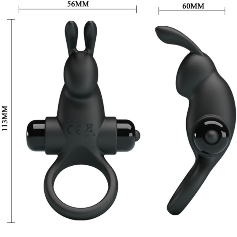 Pretty Love Vibrating Ring + Rabbit Clitoris Stimulator 10 Vibrations