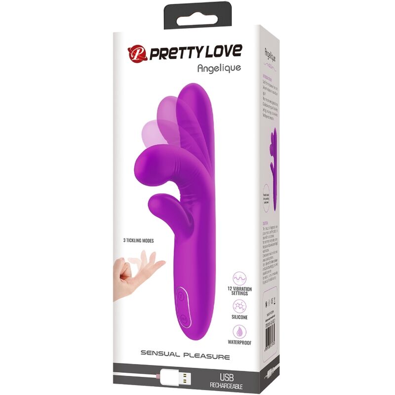 Pretty Love Angelique - Vibrador Multifunción con Estimulador de Clítoris