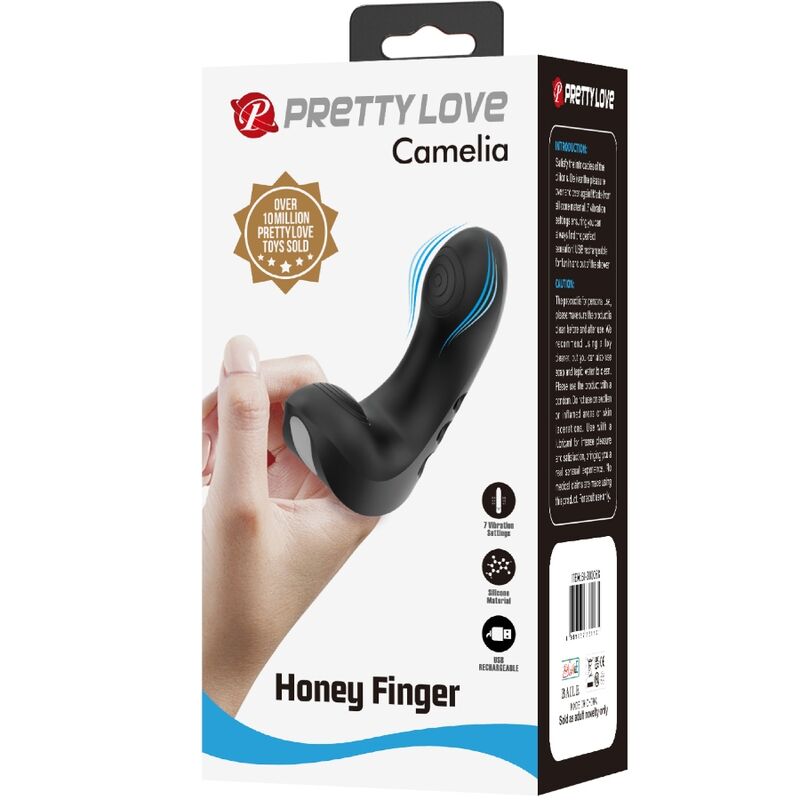 Pretty Love Camelia Finger Vibrator 7 Vibraciones Negro