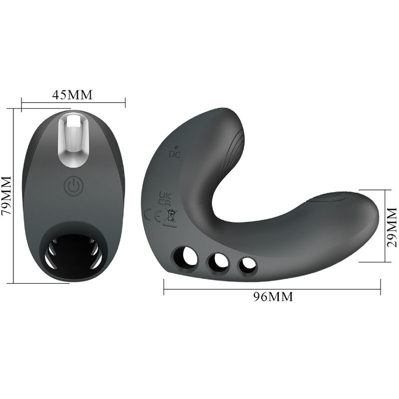 Pretty Love Camelia Finger Vibrator 7 Vibraciones Negro