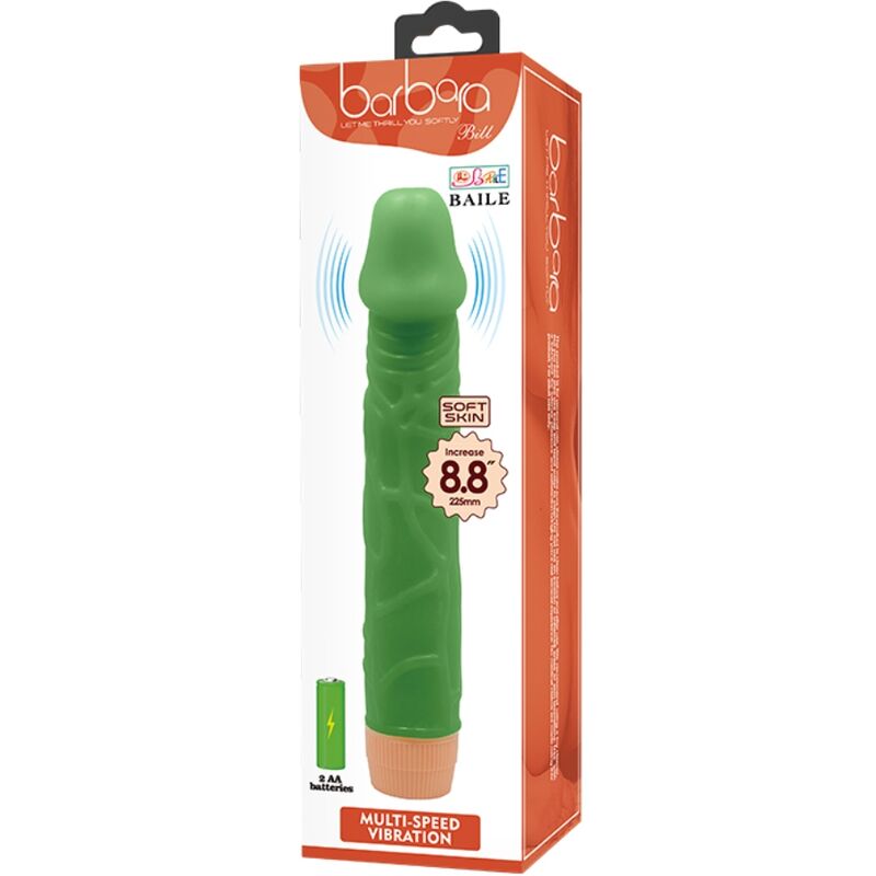Baile Bill Realistic Vibrator 22.5 cm Verde