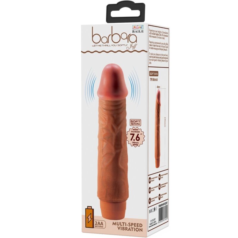 Baile Jeff Realistic Vibrator 19.5 cm