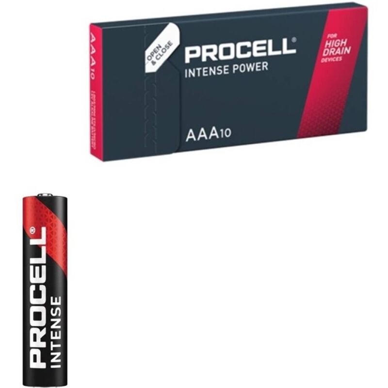 Duracell Procell Intense Power Alkaline LR03 AAA 1.5V - Pack 10 Unidades