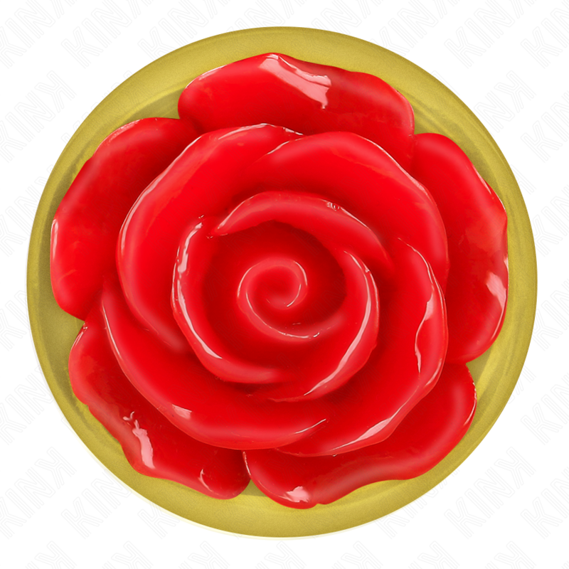 Plug Anal Gold Rose Red Tamaño L - Edelstahl Kink Pleasure Plugs