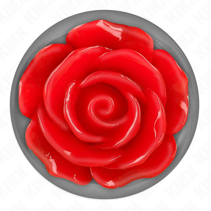 Plug Anal KINK Pleasure Plugs Rose Red Tamaño L