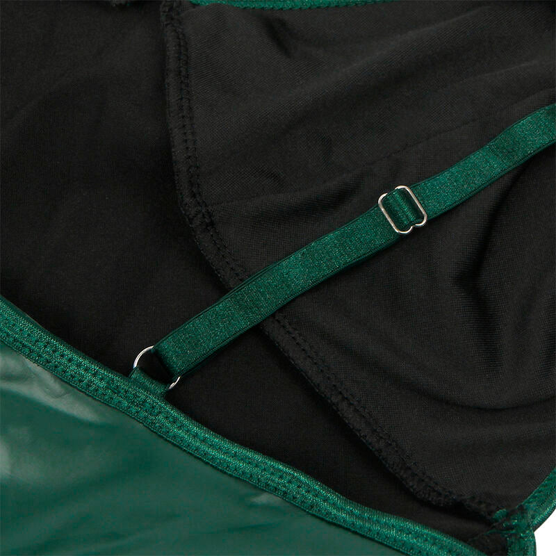 Vestido Verde con Tirantes de Cuero PU - Subblime 955441 L/XL