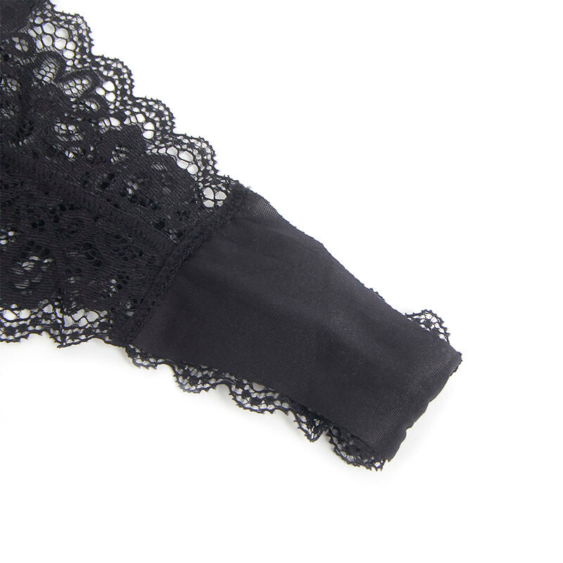 Body de Cuero Negro con Cremallera Frontal S/M - Subblime 955458