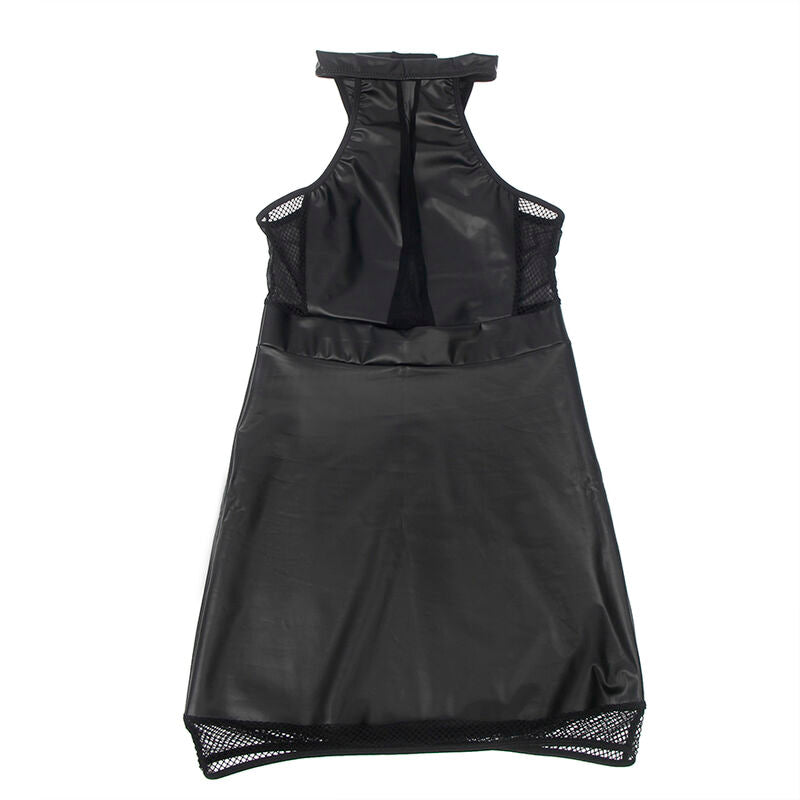 Vestido Halter Neck con Transparencias Subblime - Negro S/M
