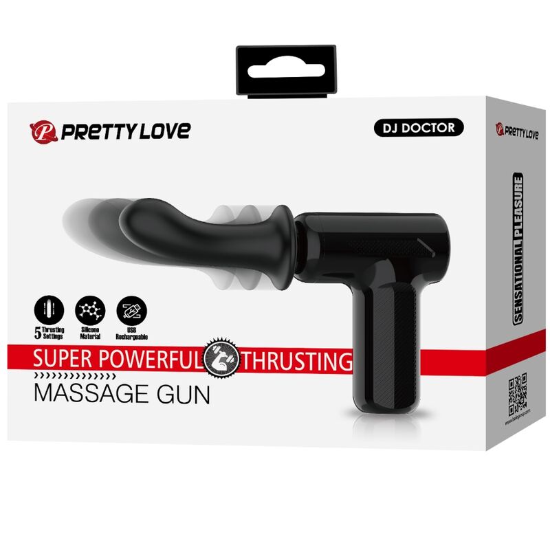 Pretty Love DJ Doctor Massager 5 Settings Black
