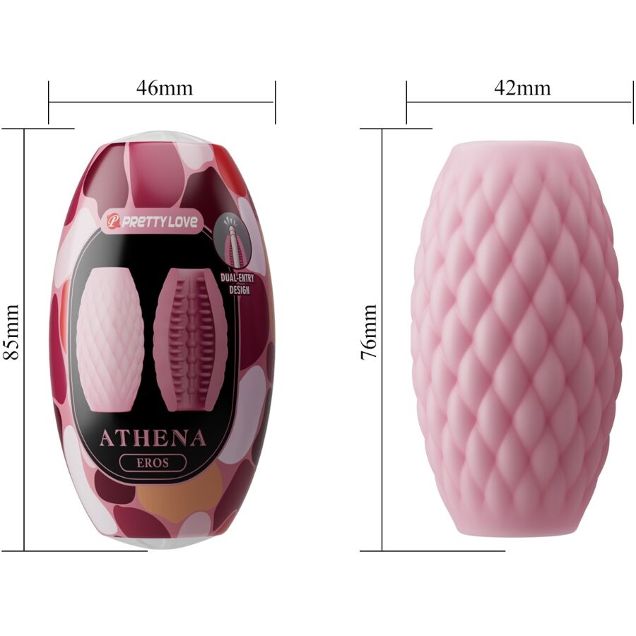 Pretty Love Athena Eros Masturbador de Silicona Rosa