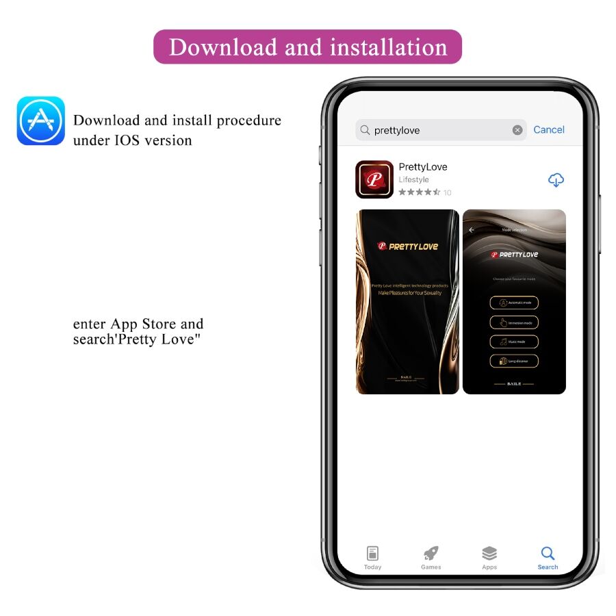 Pretty Love Leviathan Vibrador Controlado por App - Púrpura