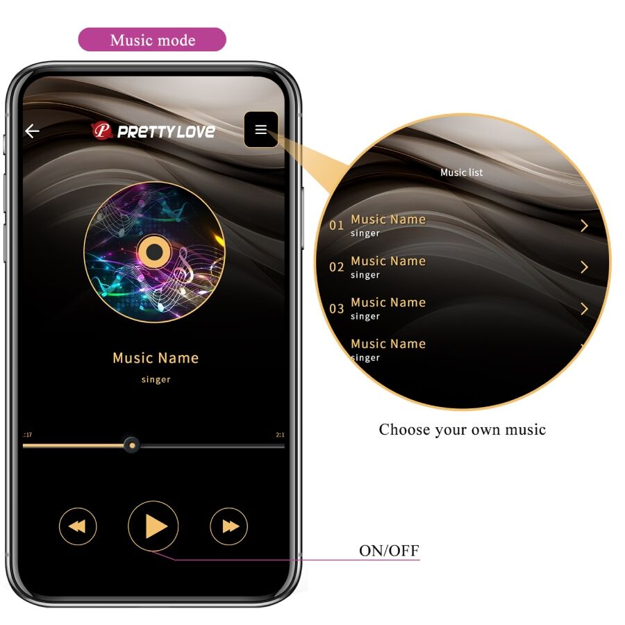 Pretty Love Leviathan Vibrador Controlado por App - Púrpura