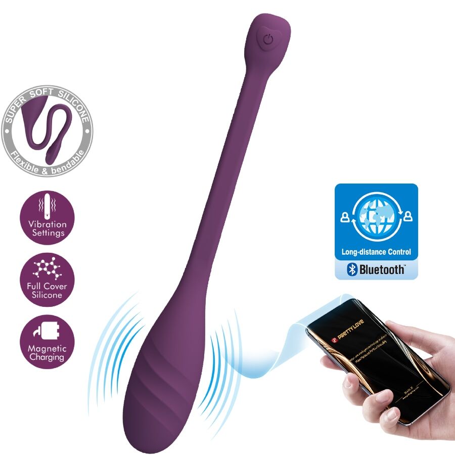 Pretty Love Leviathan Vibrador Controlado por App - Púrpura