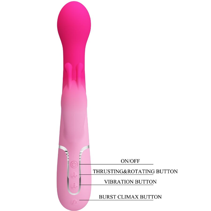 Pretty Love Dejon 3 en 1 - Vibrador Conejo Multifunción Rosa