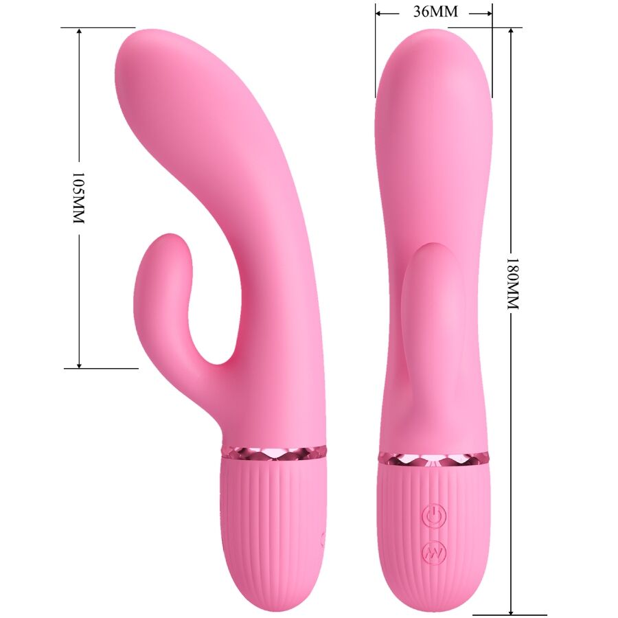 Pretty Love Marski Rabbit Vibrator Rosa - Estimulación Dual
