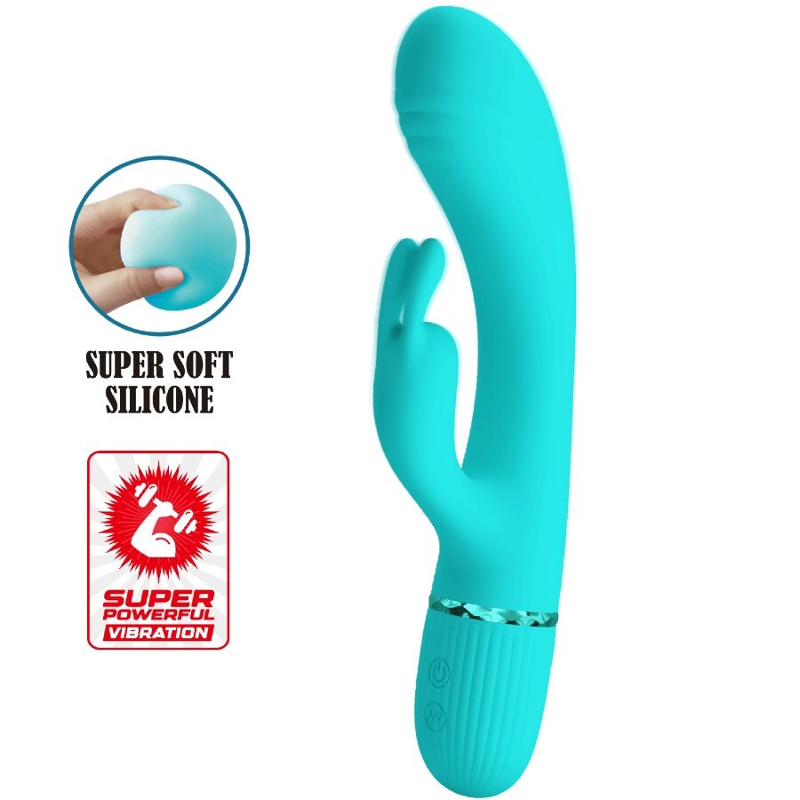 Pretty Love Scocco Vibrator Rabbit Turquoise
