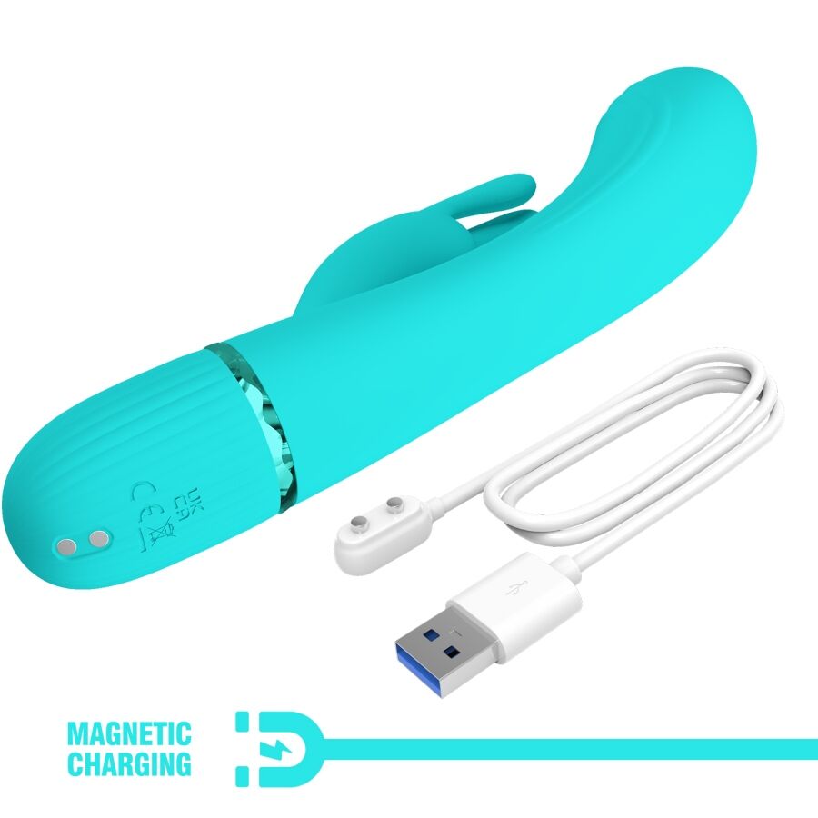 Pretty Love Scocco Vibrator Rabbit Turquoise