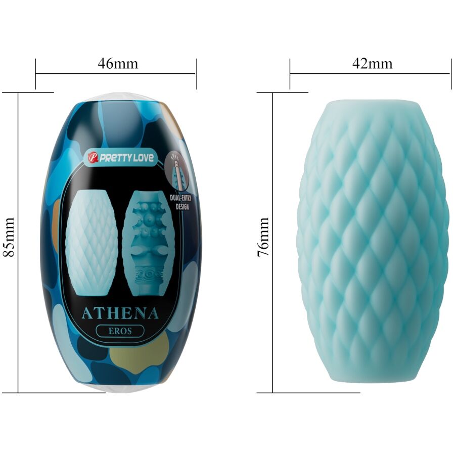Pretty Love Athena Eros - Masturbador de Silicona Azul