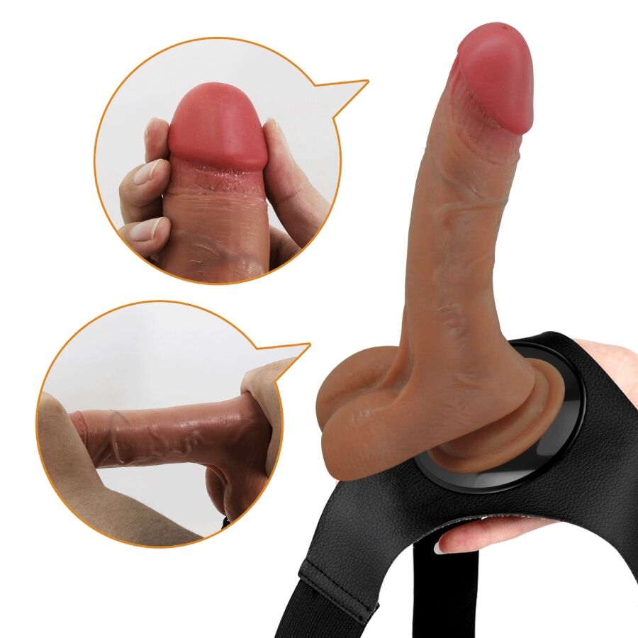 Pretty Love Universal Harness Briefs con Dildo Vibrador 15.5 cm