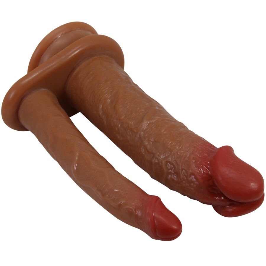 Pretty Love Goran Double Dildo Realista Natural Mulato