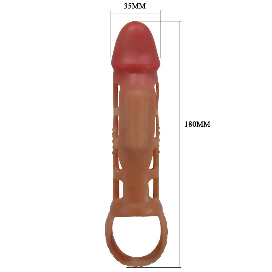 Pretty Love Preston Vibrating Penis Sleeve 18 cm