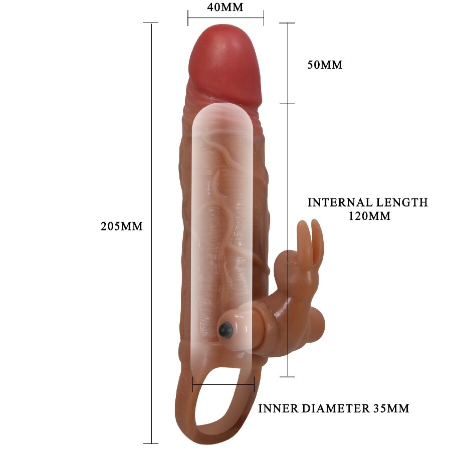 Pretty Love Osmar - Funda Peneana con Estimulador de Clítoris Vibrador