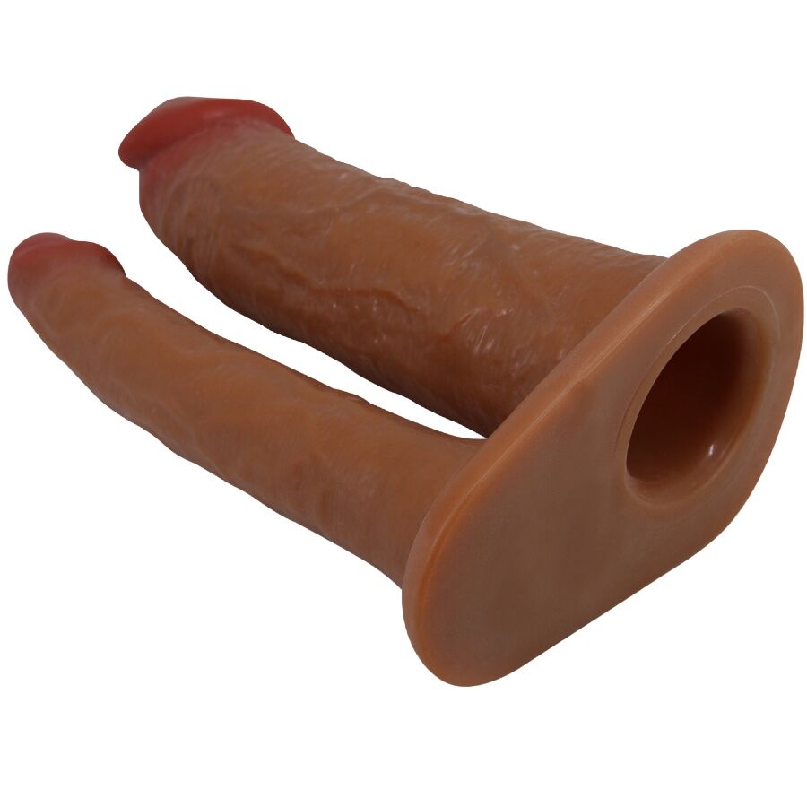 Pretty Love Yairon Double Penis Sleeve - Extensión 4 cm