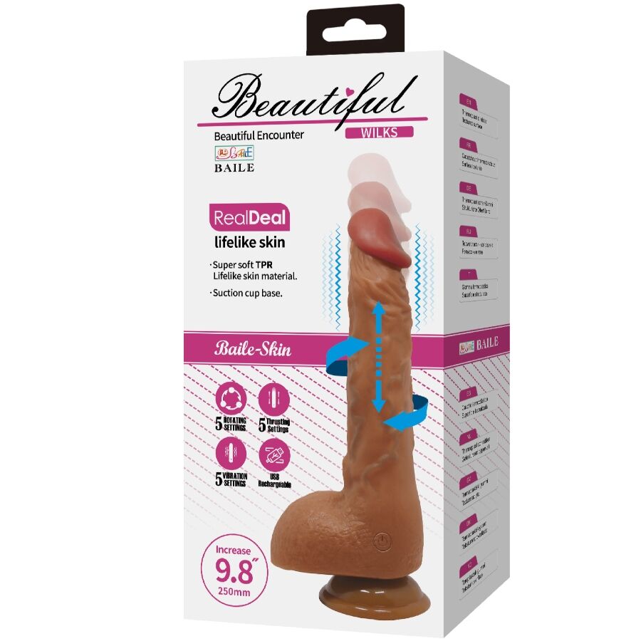 Baile Beautiful Wilks Vibrador Realista 25 cm