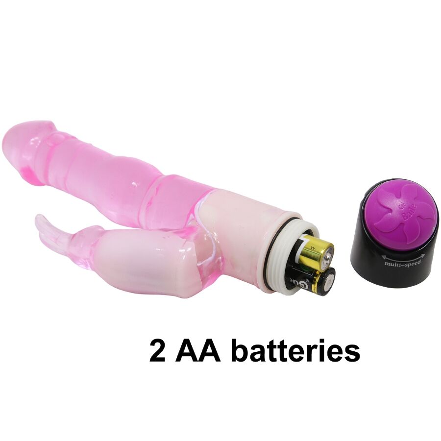 Baile Waves of Pleasure Fantasy Vibrator with Rabbit 23 cm