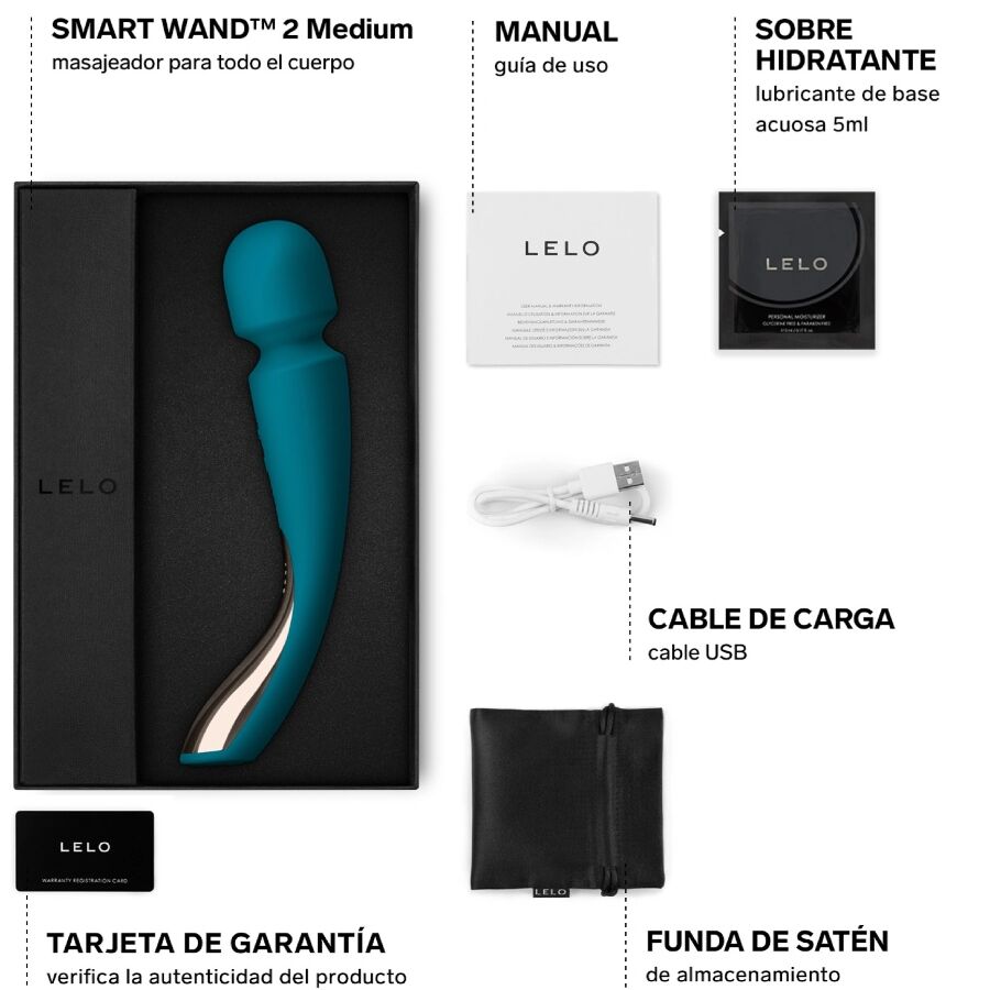 LELO Smart Wand 2 Masajeador Ocean Blue