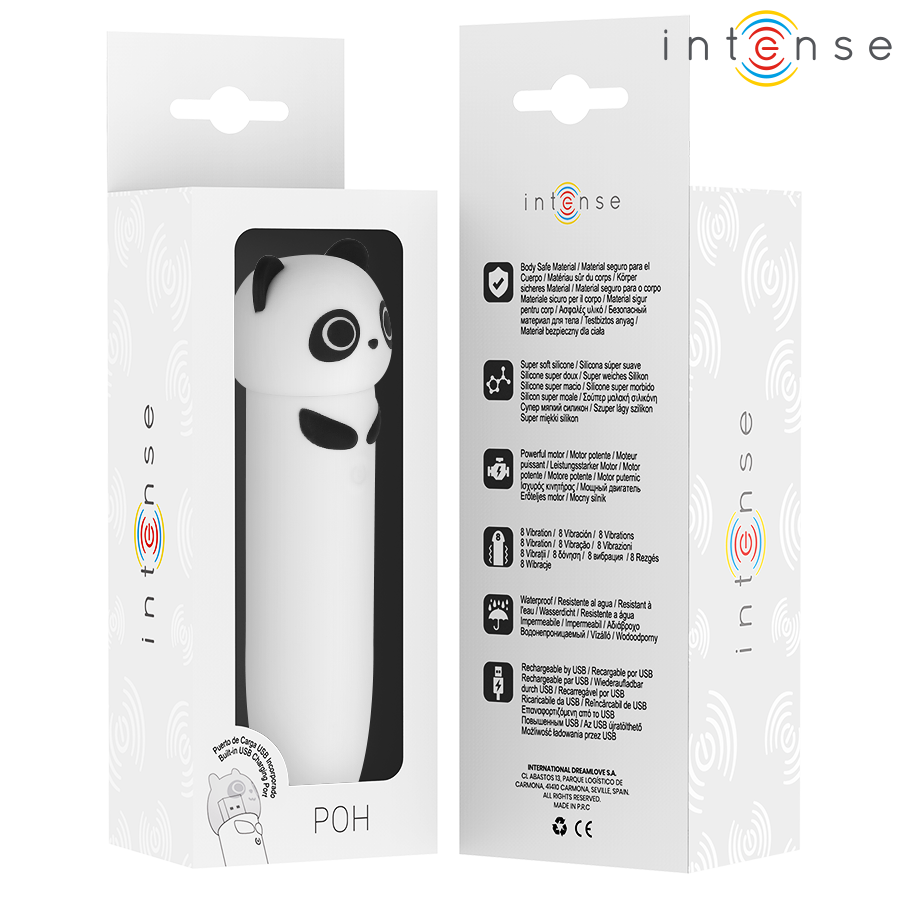 Intense Poh Panda Vibrating Bullet USB Recargable