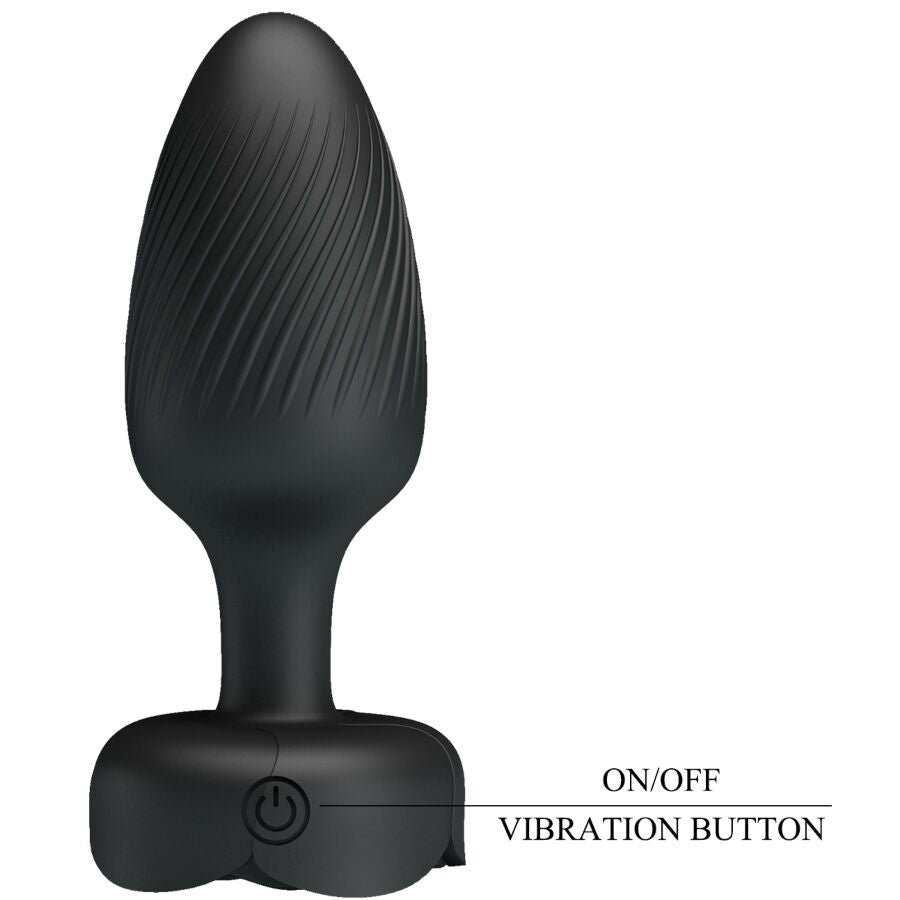 Pretty Love Osborn - Plug Anal con Luz LED Negro 9.8 cm