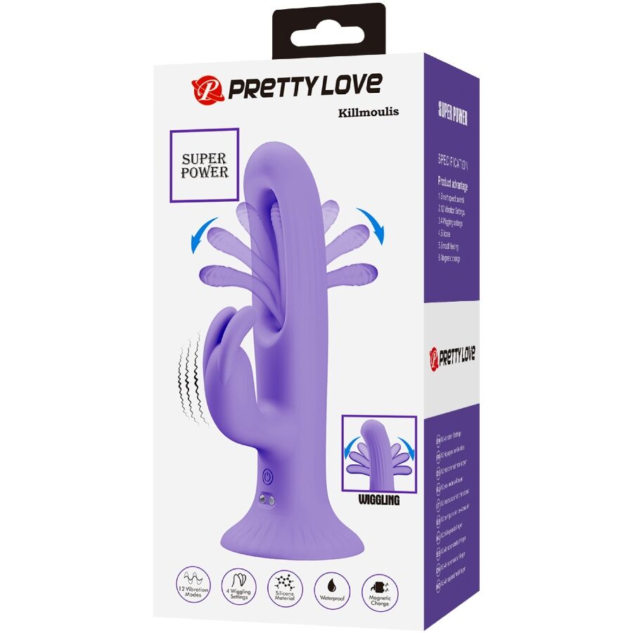 Pretty Love Killmoulis Rabbit Vibrator - 12 Modos de Vibración